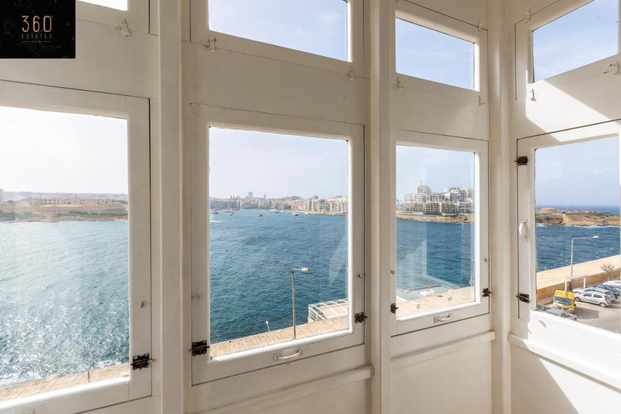 Seafront - Top Location, Top Floor With Wifi & Ac By 360 Estates Valletta Eksteriør bilde