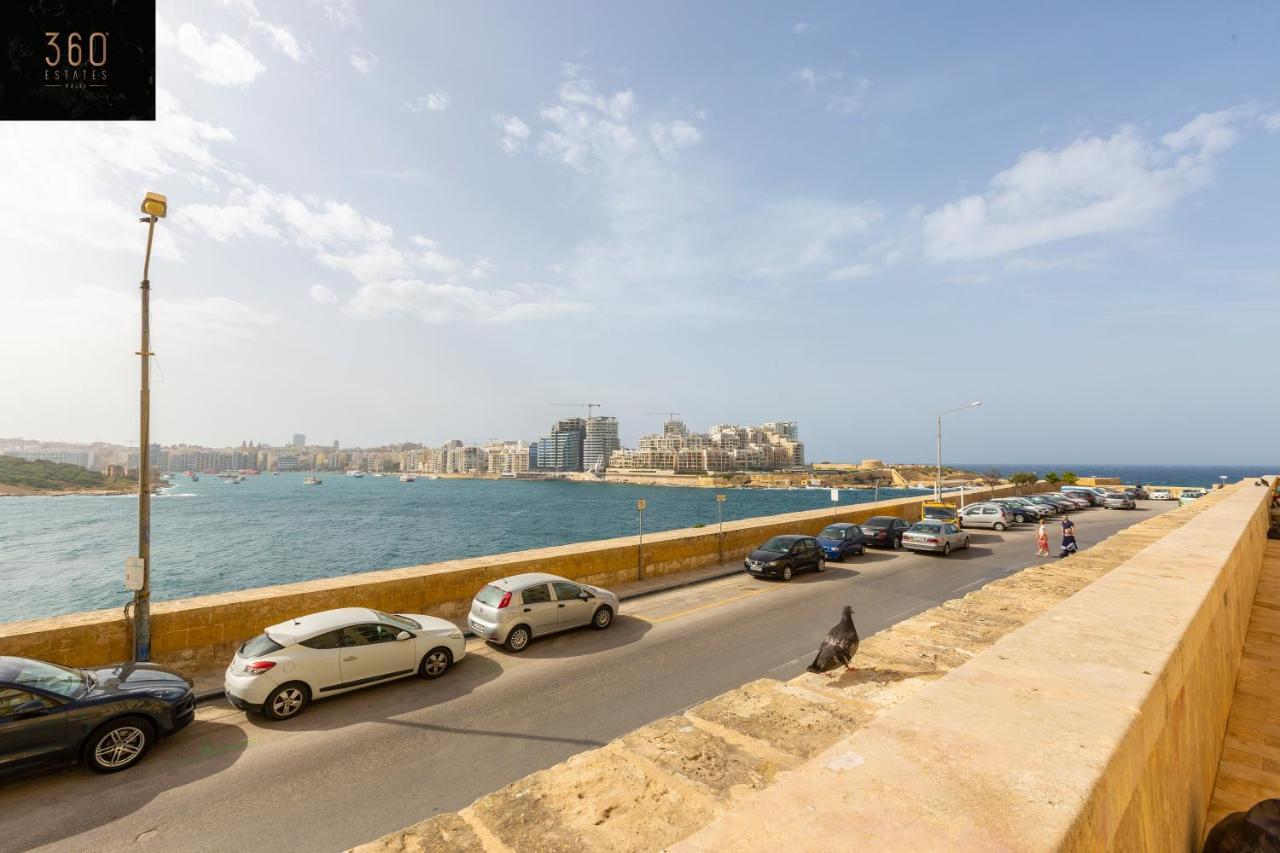Seafront - Top Location, Top Floor With Wifi & Ac By 360 Estates Valletta Eksteriør bilde